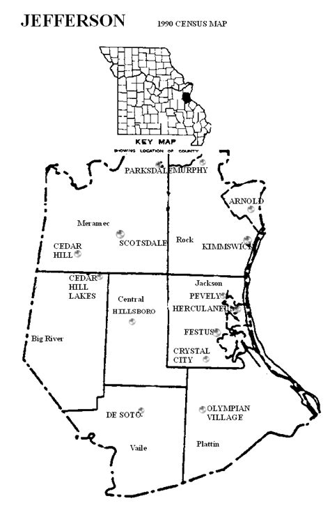 Jefferson County Missouri Maps And Gazetteers
