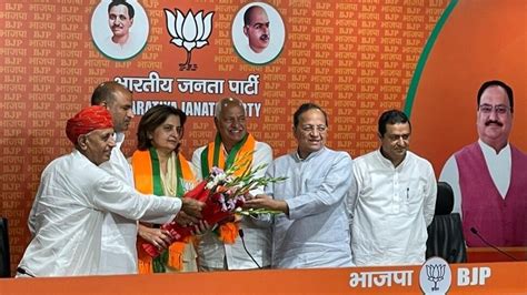 Setback For Congress In Rajasthan As 2 Key Leaders Join Bjp Ahead Of Elections India Today