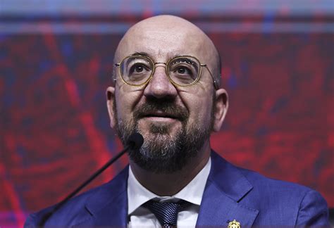 Press Conference Of European Council President Charles Michel During
