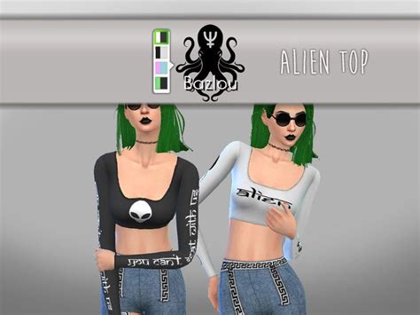 Sims 4 Alien Top