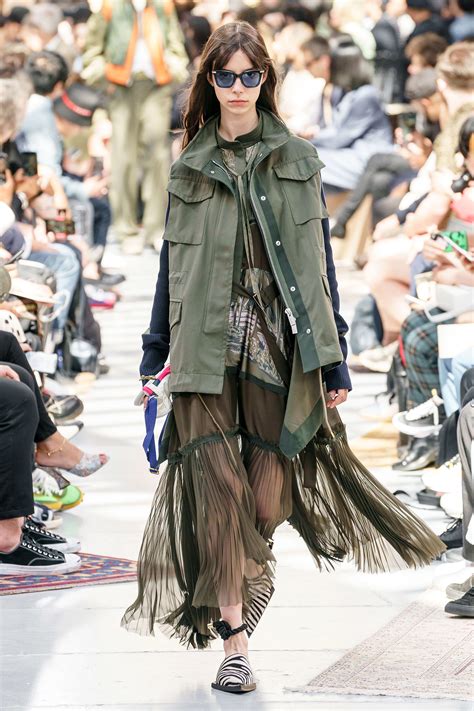 Sacai Spring 2020 Menswear Fashion Show Vogue Denim Fashion Look