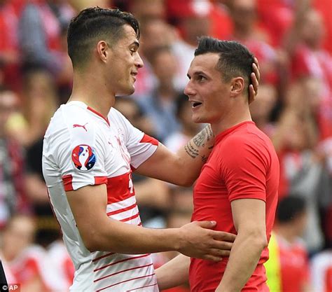 But instead of flash cars and swanky new clothes, xhaka, 23, gives most of his wages to. Granit vs Taulant Xhaka at Euro 2016: Mother wears ...