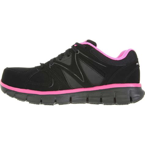 Skechers Synergy Sandlot Womens Alloy Toe Work Athletic Shoe 76553bkpk