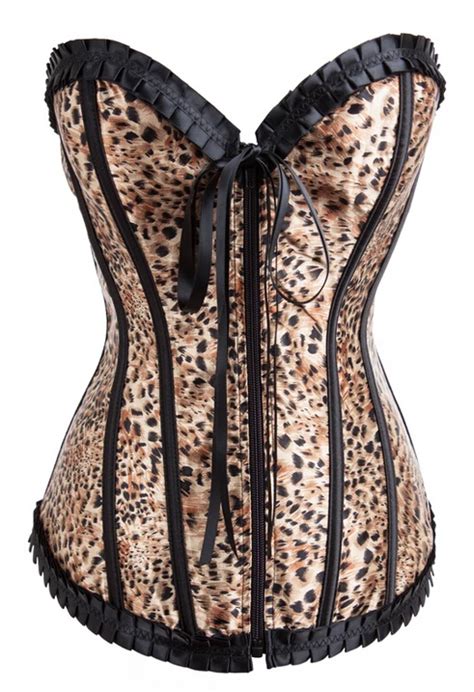 Sexy Leopard Print Corset B1504 In Bustiers And Corsets From Underwear And Sleepwears On Aliexpress