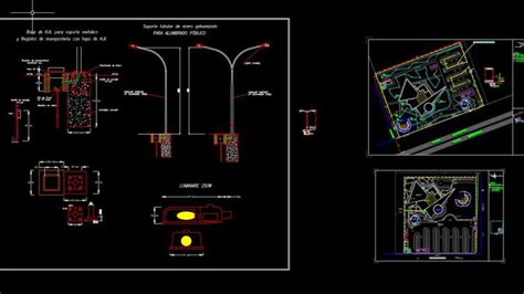 Site Lighting Layout Plan Autocad Template Dwg Cad Templates