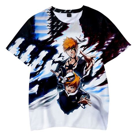Bleach T Shirts Ichigo Kurosaki Bleach 3d Printing T Shirt Bleach Store