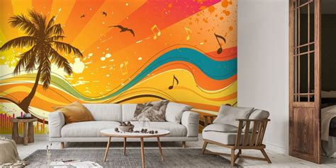 Palm Tree Wallpaper Mural Wallsauce Us