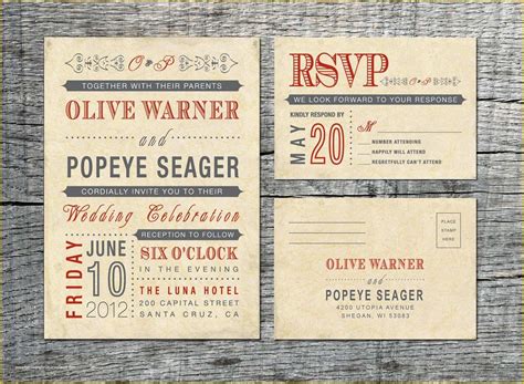 Free Vintage Wedding Invitation Templates Of Vintage Wedding Invitation