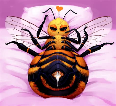 rule 34 1girls after sex antennae arthropod arthropod abdomen beauty mark bee blush bodily