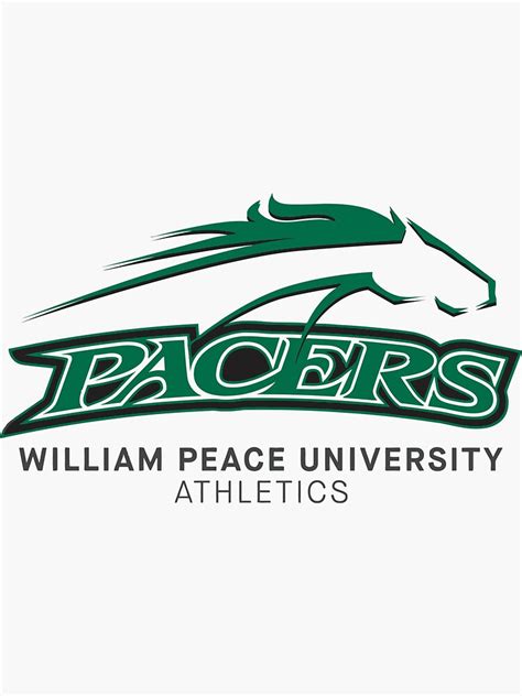 William Peace University Athletics Logo Sticker By Martinteran