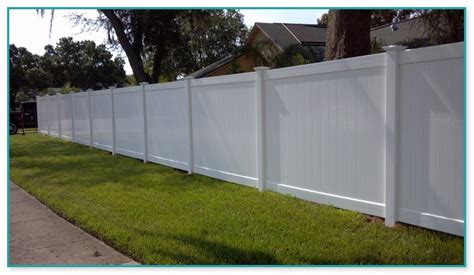 8 Foot Tall Vinyl Privacy Fence Home Improvement