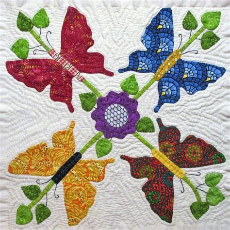 Butterfly Quilt Block Pattern For Natures Bounty Quilt Etsy Bird