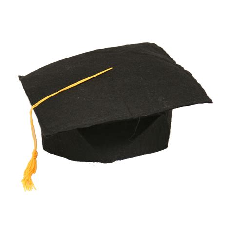 Black Felt Graduation Cap