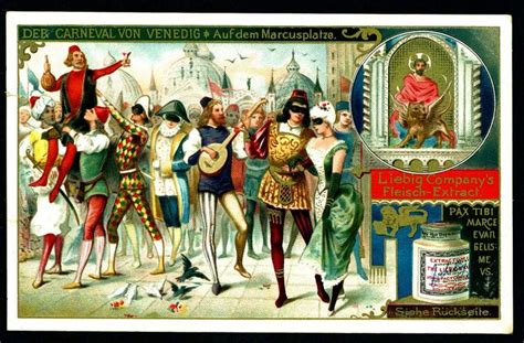 Liebig Tradecard S335 The Carnival Of Venice Middle