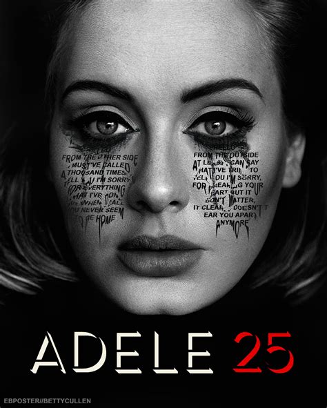 Adele 25 Adele 2015 Female Poses Music Lyrics Poster Wall 30