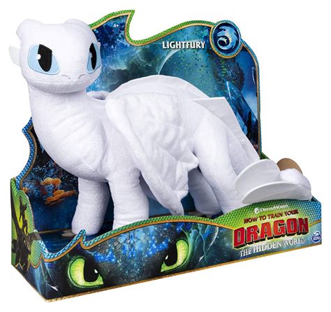 Dreamworks Dragons Light Fury 14 Deluxe Plush Dragon