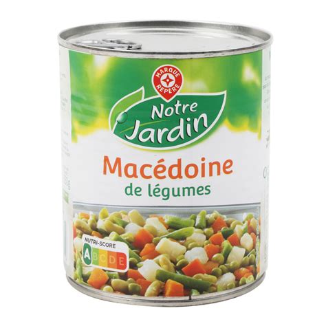 Le groupe macédoine est une jeune association belge créé dans le but de rapprocher les communautés du nord. Macédoine légumes Notre Jardin 530g - Drive Z'eclerc