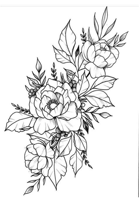 Pin By Abbey Whipple On Rosasflores Tattoo Outline Floral Tattoo