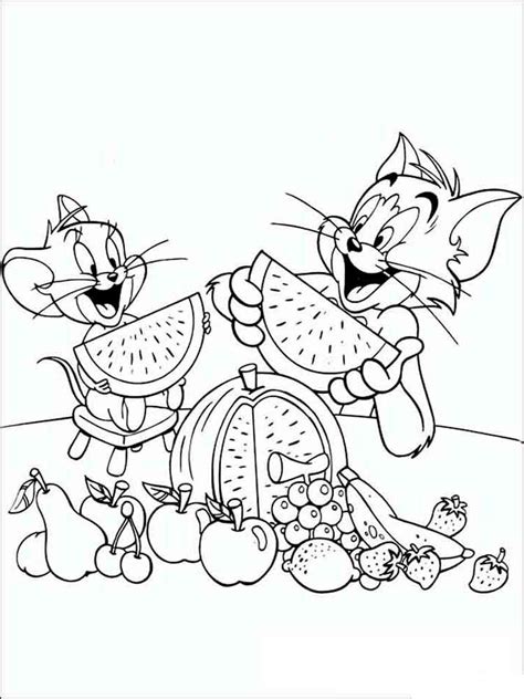 Tom And Jerry Printable Coloring Pages Printable Word Searches