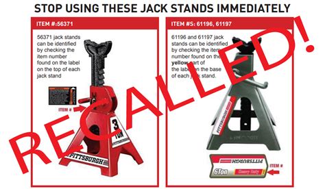 This particular jack was the replacement for the recalled set that harbor freight delivered in place of the original design, whose locking pawl could slip, collapsing the stand without warning. Harbor Freight Recalls Jack Stands Which May 'Drop ...