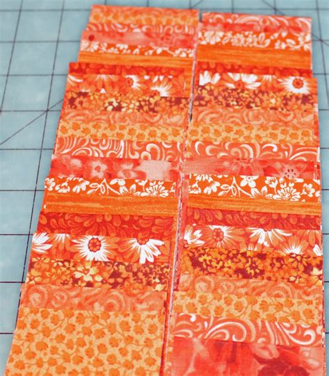Jelly Roll Prints Oranges Mdg Jelly Roll 40 Strips Flat Etsy