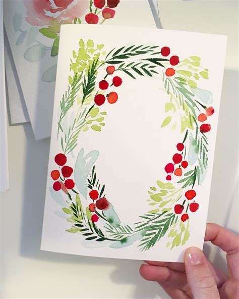 Hand Painted Watercolor Christmas Cards By Caverly Smith Of Briar Hill