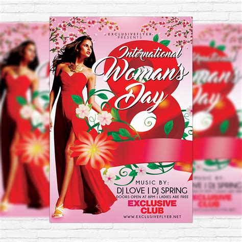 Womens Day Celebration Premium Flyer Template Facebook Cover