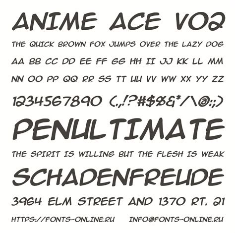 Anime Ace V02 Font