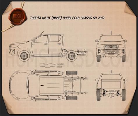 Toyota Hilux Chassis Dimensions