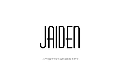 Jaiden Name Tattoo Designs