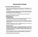 Marketing Plan Template Word Free Download Images