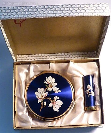 antiques atlas unused stratton compact and lipstick holder 1960s