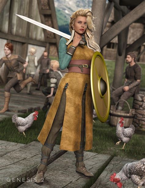 Shieldmaiden For Genesis 2 Females Shield Maiden Viking Shield