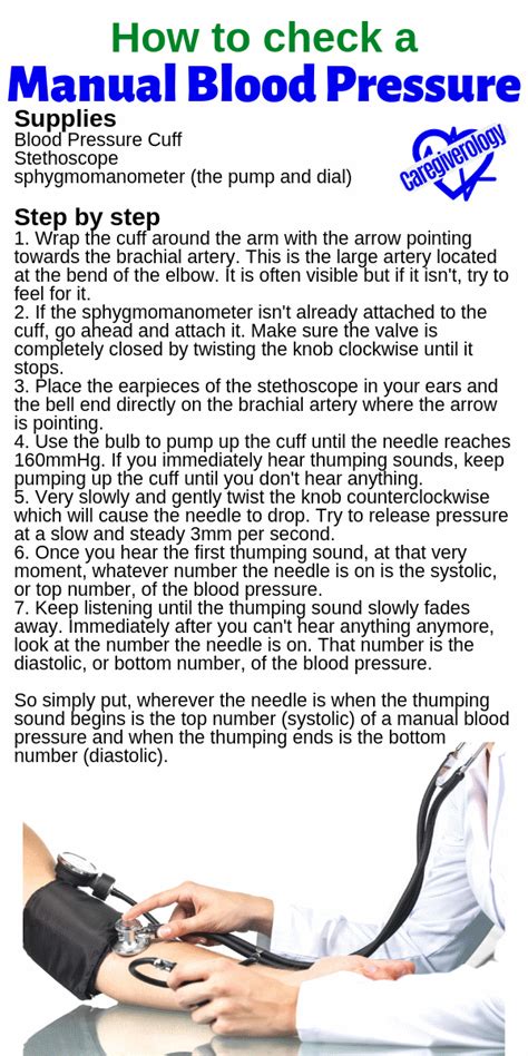 How To Take Manual Blood Pressure With Stethoscope