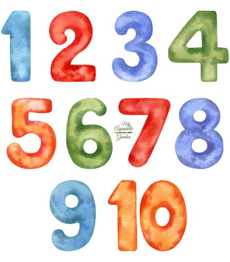 Large Printable Numbers 1 10 Color Images And Photos Finder