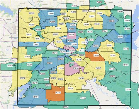 Texas Zip Code Map With Cities World Map