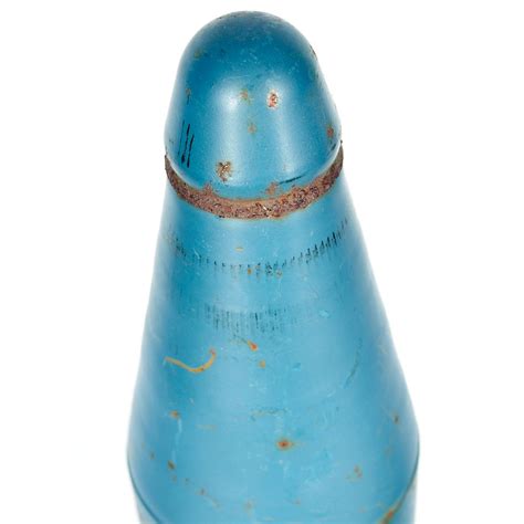 Inert World War Ii Blue Practice Mortar Shell And Grenade Ebth