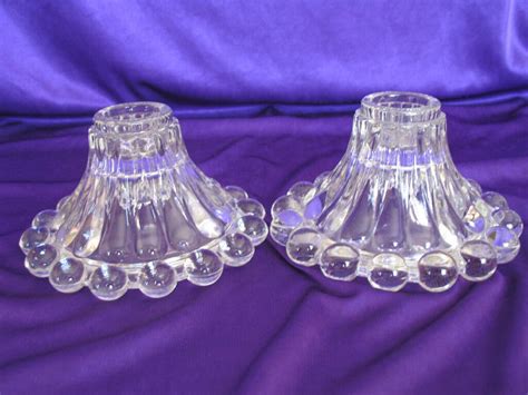 Two Vintage Anchor Hocking Boopie Candlewick Candle Holders EBay