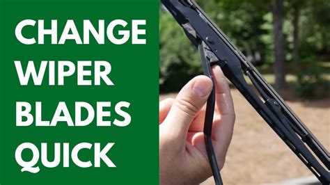 How To Replace Your Wiper Blades Youtube