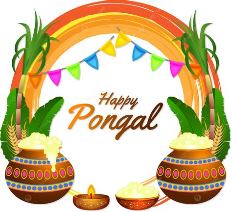 Festival Tradicional Indio Feliz Celebración Pongal Png Pongal Feliz