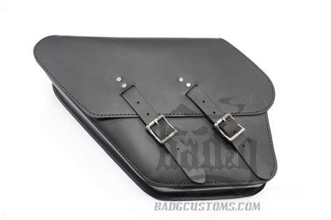 Harley Dyna Left Side Black Solo Bag Saddlebag Dl01 Badandg Customs Ebay