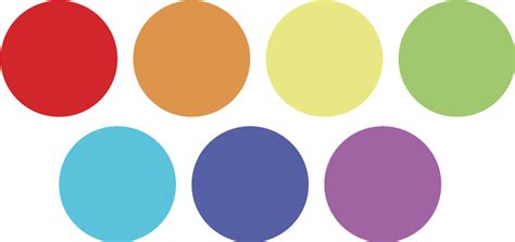 Multi Coloured Circles Sticker Tenstickers