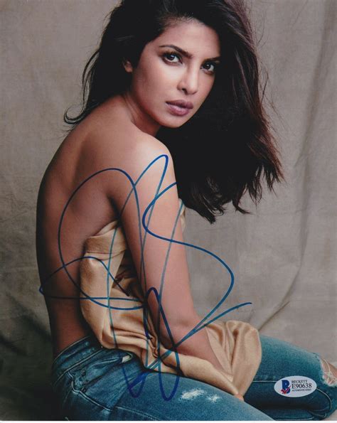 Priyanka Chopra Signed 8x10 Photo Quantico Beckett Bas Autograph Auto Coa E Collectible