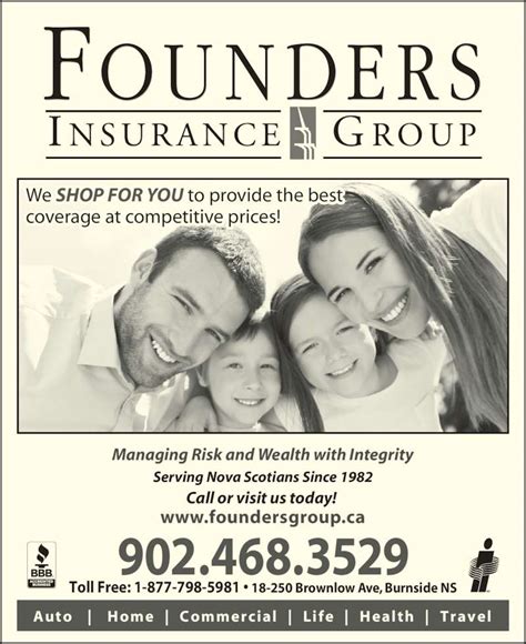 Founders insurance — auto insurance. Founders Insurance Group Inc - Opening Hours - 18-250 Brownlow Ave, Dartmouth, NS