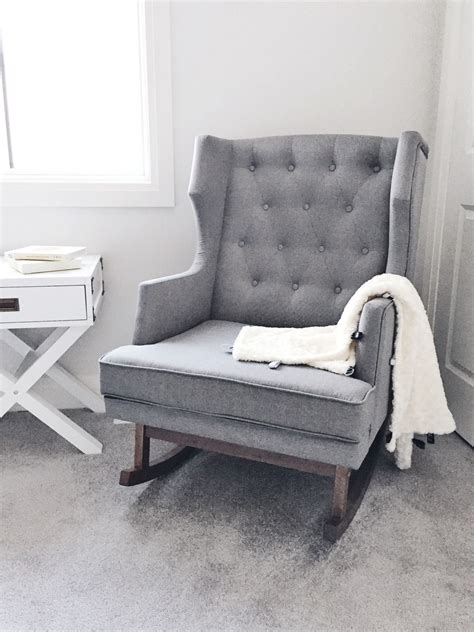 4.1 out of 5 stars 71 ratings. Nursery chair, grey rocking chair, simple nursery, gray ...