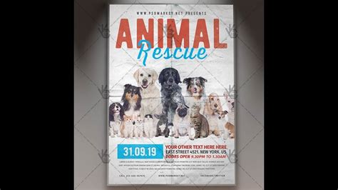 Help educate your community about proper pet ownership and responsibility and consider volunteering, donating, or adopting from a. Animal Rescue Flyer - PSD Template - YouTube