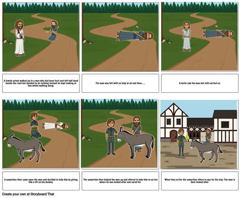 Parable Of The Good Samaritan Storyboard By Acailes