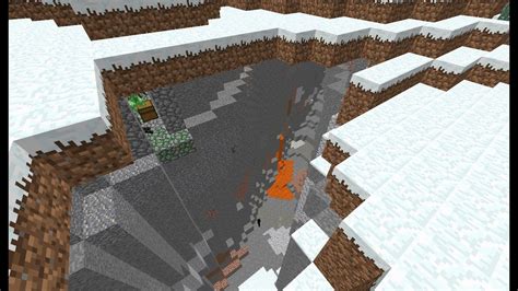Cool Double Ravine Surface Dungeon Spawner Ravine Spawn Minecraft Seed