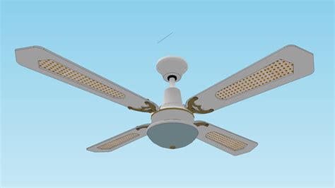 In most cases you will be attaching wires that are the same color together. White Rattan Ceiling Fan with Oyster Light | 3D Warehouse