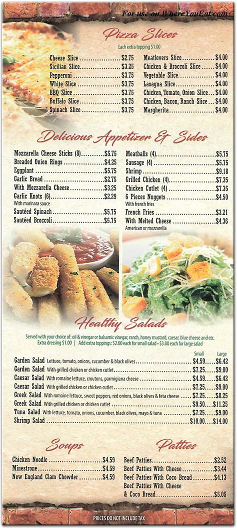 Peppinos Pizza Restaurant In The Bronx Menus And Photos